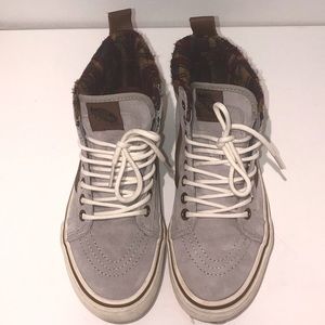 Vans Light Grey Suede Skate Shoe